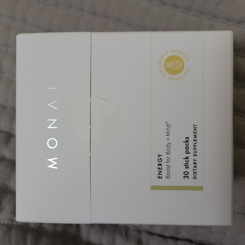 Monat Energy Boost for Body + Mind 30 Sticks Natural Pineapple Flavor